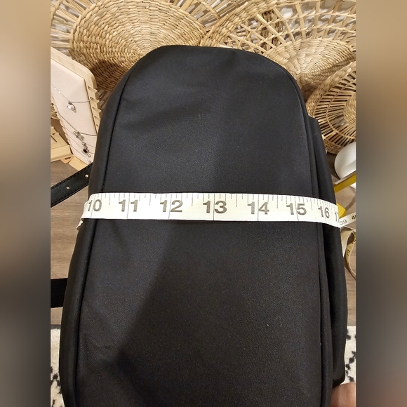 NWT Black MK Nylon Leather Strap Backpack - Picture 8 of 8
